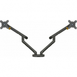 BakkerElkhuizen BE Flexible Dual Monitorarm Dark Grey | BNEBFDDG | 8719274677062