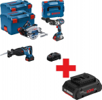 Zestaw narzędzi Bosch ZESTAW NARZ&Auml; DZI 18V GSB+GKS+GSA 1*4.0AH + 2*5.5AH | B 615990N38 | 4059952687445