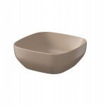 Umywalka Cersanit UMYWALKA NABLATOWA LARGA KWADRATOWA (38X38) BRĄZOWY MAT BOX | CCWT1001516401 | 5901771083535