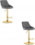 Leobert Hoker KAST - aksamit szary / baza złota x 2 | model_3974_2-ARES/KAST-AREX66 | 5903332087679