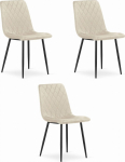 Leobert Krzesło TURIN - beż aksamit x 3 | model_3870_3-TURIN-AMPY03 | 5903332071951