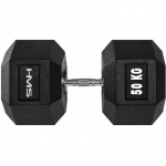 HMS &lrm;&lrm;Hantel Hex Pro gumowany 1 x 50 kg | 17-66-131 | 5907695518245