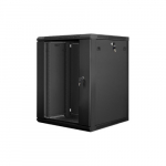Wall-Mounted Rack 19'' 15U 600X600mm black | WF01-6615-10B | 5901969403190
