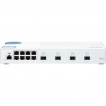 Riaden&yacute; prep&iacute;nač QNAP QSW-M408S (12 portov: 8x gigabitov&yacute; port + 4x 10G SFP+ porty) | 54000101R7 | 4713213516690