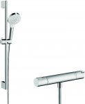 Zestaw prysznicowy Hansgrohe HG Ecostat 1001CL zestaw termostat&oacute;w - w tym Crometta Vario jet 65cm, bez rozety/śruby | 27817400 | 4011097809335