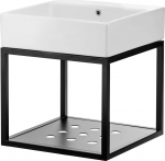Umywalka Deante Umywalka Temisto Biała 600x500mm + Konsola Wisząca (CDTW6U6S) | CDTW6U6S | 5908212079171