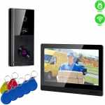 EVOLVEO DoorPhone AHD10, Sada dom&aacute;ceho WiFi videotelef&oacute;nu s ovl&aacute;dan&iacute;m dver&iacute; a RFID, čierny 10" monitor | DPAHD10-B | 8595683205276