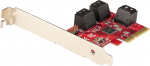 StarTech SATA PCIE CARD - 6 PORT (6GBPS) | 6P6G-PCIE-SATA-CARD | 0065030893749
