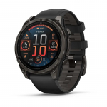 Garmin fenix 8 3.56 cm (1.4") AMOLED 47 mm Digital 454 x 454 pixels Touchscreen Black Wi-Fi GPS (satellite) | 010-02904-21 | 0753759338114
