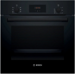 Bosch Oven | HBF133BA1 | 66 L | Electric | EcoClean | Knobs | Height 59.5 cm | Width 59.4 cm | Black | HBF133BA1 | 4242005528936