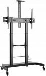 Height adjustable TV floor stand witch wheels 60-100 inch | TVS-100T-02 | 8716309129060