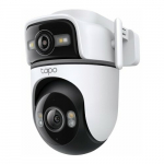 Kamera IP TP-Link Tapo TC47 V1 - Kamera do monitoringu sieciowego - Multi-Czujnik + Obrotowy - Na zewnątrz - odporna na kurz/wodoodporna - Farbe (Tag&Nacht) - 2 x 3 MP - 2304 x 1296 - 2K - Audio - bezprzewodowy - Wi-Fi - 802.11ax, Ethernet 10Base | T ...