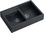 Zlewozmywak Quadron BILL 120 GraniteQ black diament/elementy stalowe | 39221000 | 5903242539961