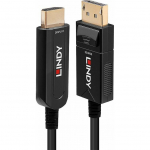 Kabel Lindy DisplayPort - HDMI 20m czarny (38491) | 38491 | 4002888384919