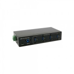 Exsys EXSYS EX-11224HMVS 4-portowy metalowy HUB USB 3.2 Gen 1 z chipsetem VIA VL811+ | 4718359112249 | 4718359112249
