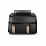 Philips Airfryer 5000 Series NA552/00, 9L Black / Gold EU | NA55200 | 8720389049286