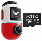 Wideorejestrator 70mai 70mai Omni X800 4K Czerwona + karta 70mai SD 128GB | 5904463685819 | 5904463685819