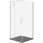 Cersanit SET C502 KABINA CITY LEWA CHROM 90X90X195+TAKO SLIM SZARY MAT WIR | SZEZ1003026661 | 5901771837053
