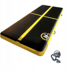 Master Ścieżka Gimnastyczna Airtrack Pompowana 400x150x20cm Mata (MAS-B869-black-yellow) | MAS-B869-black-yellow | 8592833011916