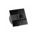 Listwa zasilająca Bachmann SENSE czarny 1x CEE7/3, 1x USB A/C, dł. 2,0 m AEH | 4057298205811 | 4057298205811