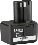 GESIPA Akumulator wtykowy litowo-jonowy, 14,4 V/2,0 Ah GESIPA | 8293220025 | 4007081099189