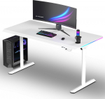 Biurko Ultradesk QUEST Białe 140 cm x 70 cm Białe nogi | UD-QST-FRWT/DTWT | 8590274026179