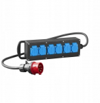 Elektro-Plast RS-P przedłużacz siłowy gumowany 6x2P+Z z przewodem i wtyką 5P/16A 7001-10 | 7001-10 | 5901752639768