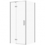 Cersanit SET C102 KABINA LARGA ZAWIAS LEWA CHROM 90X80X195SZK TRANS WIR | SZEZ1004471522 | 5901771131519