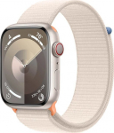 Smartwatch Apple Watch 9 GPS + Cellular 45mm Starlight Alu Sport Loop Beżowy (MRMA3QP/A) | MRMA3QP/A | 0195949024184