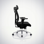 Krzesło biurowe Jan Nowak JAN NOWAK Fotel biurowy ergonomiczny czarny z siatką VECTOR | 5907367514056 | 5907367514056