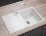 Zlewozmywak Concept DG10C45wh Zlewozmywak kuchenny granitowy z ociekaczem BIAŁY | dg10c45wh | 8595631007235