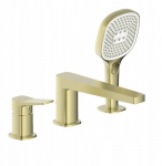 Bateria wannowa Celto 4525-210-31 / KFA / MALAGA / BATERIA WANNOWA , 3-OTWOROWA , STOJĄCA, PVD BRUSHED LIGHT GOLD / | 5907571452984 | 5907571452984