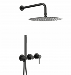 Zestaw prysznicowy KFA 5039-511-81 / MOZA / ZESTAW NATRYSK PODTYNK Z BATERIĄ 3-OTW, 2-FUNKCYJNĄ BLACK | 5907571505420 | 5907571505420