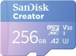 Karta SanDisk Creator MicroSDXC 256 GB Class 10 UHS-I/U3 A2 V30 (SDSQXAV-256G-GN6MS) | SDSQXAV-256G-GN6MS | 619659217242