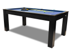 Pulo stalas Mars De Luxe juodas (182x101cm) 3 in 1 su komplektacija, stalvi&scaron;iu | 714-3011