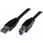 Kabel USB StarTech USB-A - USB-B 5 m Czarny (USB3SAB5M) | USB3SAB5M | 0065030861342