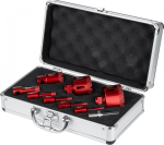 Smart Komplet otwornic diamentowych do gresu 6-68mm M14 9cz. (SM-25-SET9) | 25-SET9 | 5901769687226