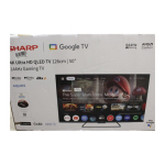SALE OUT. Sharp 50HR7265E 50" (126cm) QLED 144Hz 4K Ultra HD Google TV, Dolby Vision, Dolby Atmos, Central Stand | SALE OUT. | Sharp 50HR7265E | 50 | Smart TV | Google TV | Black | DAMAGED PACKAGING, USED | 50HR7265ESO | 2000001429266