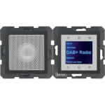 Radio Hager Touch DAB+ z głośnikiem antracyt mat, (29801606) | 29801606 | 4011334528722
