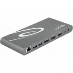 Stacja/replikator Delock Triple 4K Dock USB-C (87772) | 87772 | 4043619877720