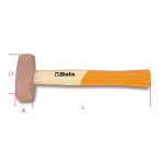 Beta Tools Młotek specjalistyczny rączka drewniana 1,5kg 280mm (1385/1500) | 1385/1500 | 8014230706603