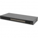 Switch Digitus Digitus 24-portowy zarządzany przełącznik gigabitowy Ethernet PoE L2 | DN-95359 | 4016032486503