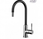 Mai&scaron;ytuvas BlueWater Lima-inox/juodas, su i&scaron;traukiamu du&scaron;eliu | BL929 | 5901730613193