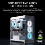 Case FRAME 4500X LXR RGB White Mid Tower ATX | CC-9011317-WW | 840440402800