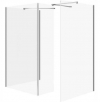 Cersanit (kabiny walk-in) SET B808: Kabina walk-in MILLE z ruchomą ścianką chrom 90x90x90x30x200 (S601-195) | S601-195 | 5901771081906