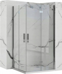 Alkotest REA-K6367 / REA / MOLIER / DRZWI PRYSZNICOWE SKŁADANE CHROM 80X190 UNIWER. TRANSPARENT / | 5902557357314 | 5902557357314