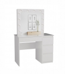 MIJAS DESK SET, RIGHT-HANDED, WHITE + MARINA MIRROR | M-MP-ZT-MRA-T/L+MIJ/P-BIA | 5904507207168