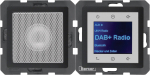 Radio Hager Touch DAB+ Bluetooth z głośnikiem antracyt aksamit (30806086) | 30806086 | 4011334528982