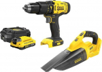 2-piece 18V cordless tool set SFMCK219D1 STANLEY | SFMCK219D1-QW | 5035048837948