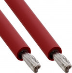 Kabel zasilający InLine&reg; Kabel instalacyjny solarny materiał metrowy H1Z2Z2-K 4mm&sup2; czerwony 100m | 4043718334513 | 4043718334513